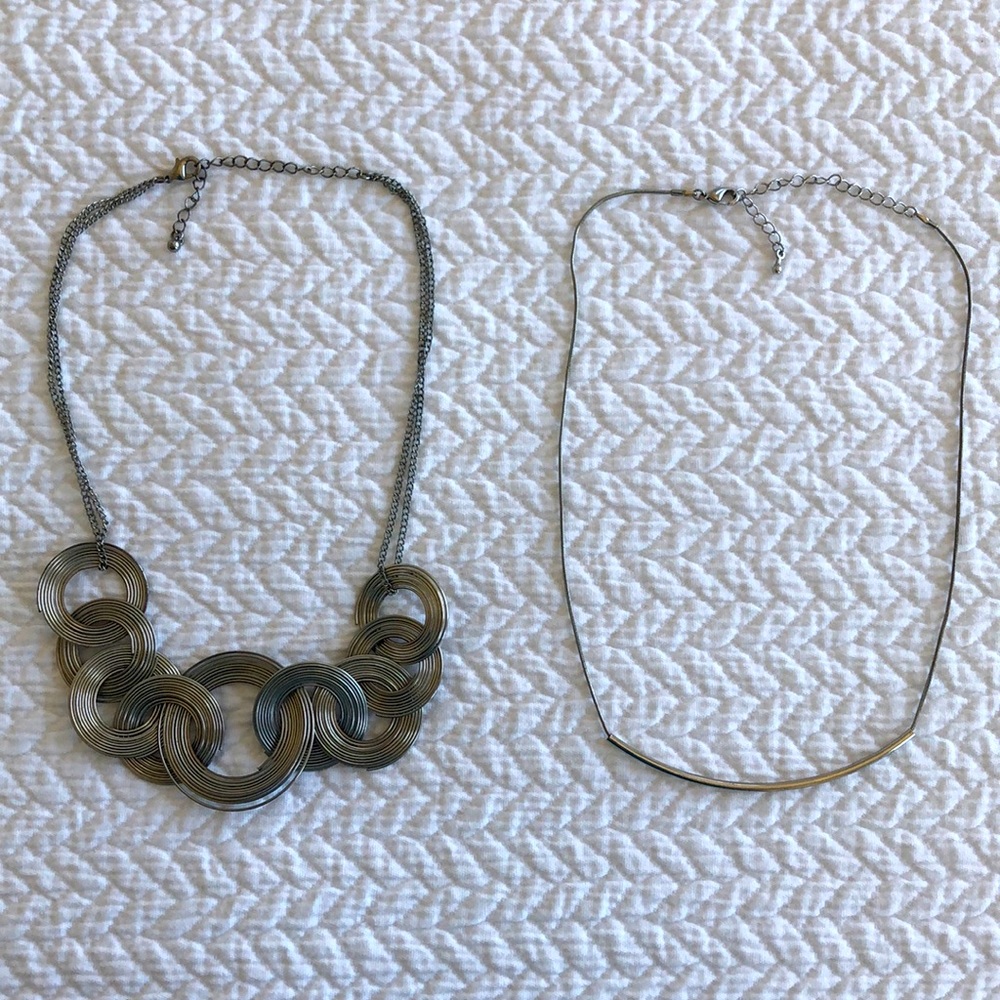 Silver necklaces